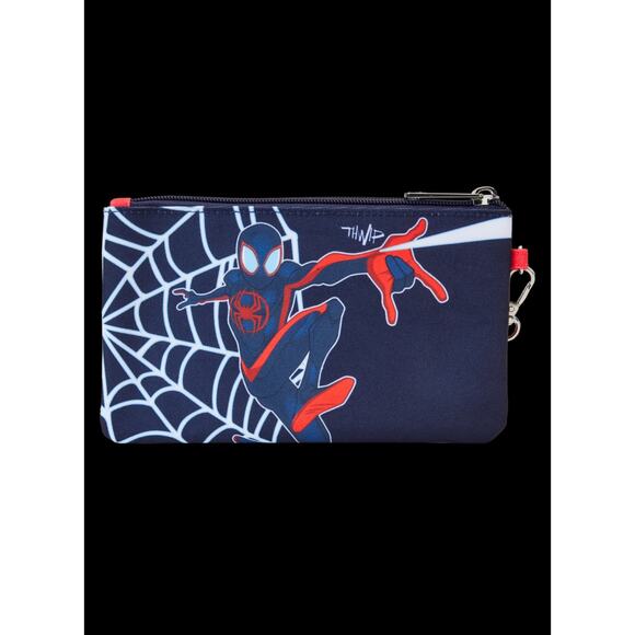 NWT Loungefly Marvel Spider-Verse Miles Morales Suit
Nylon Zipper Pouch Wristlet - Picture 1 of 2